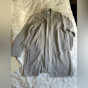 Old navy oversized gray cotton knit cardigan